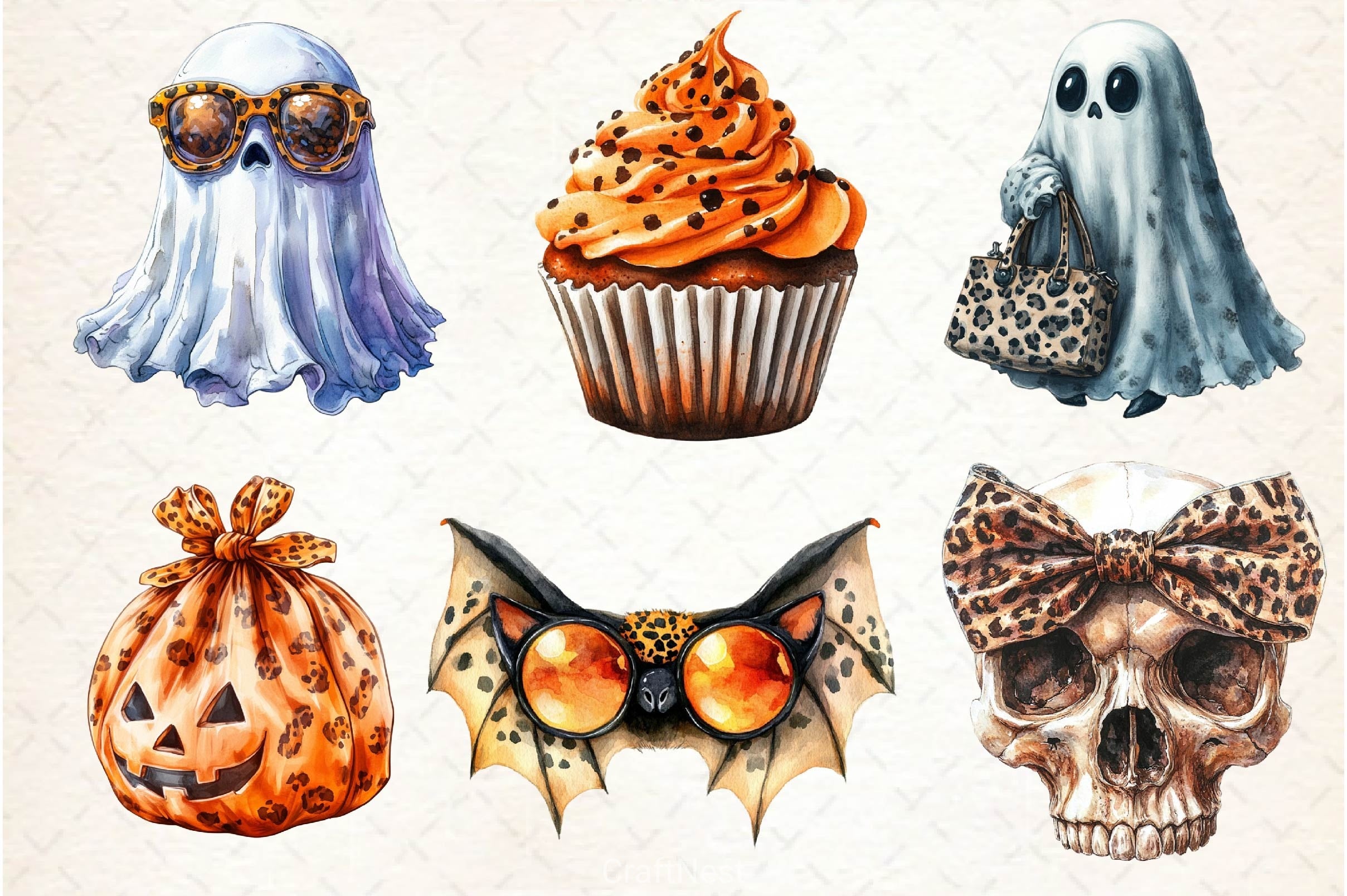 Elegant Halloween Clipart Bundle 2 - CraftNest - Digital Crafting and Art