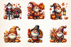 Thanksgiving Gnomes Clipart Bundle - CraftNest - Digital Crafting and Art
