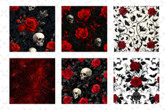 Vampire Romance Digital Paper - CraftNest - Digital Crafting and Art