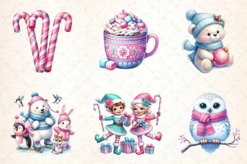 Cute Festive Christmas Clipart Bundle - CraftNest - Digital Crafting and Art
