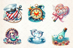 Love Maritime Valentines Clipart Bundle - CraftNest - Digital Crafting and Art