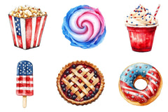 Patriotic Party Foods Clipart Bundle - CraftNest - Digital Crafting and Art