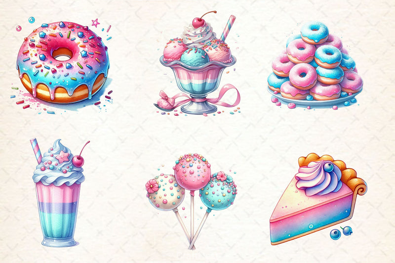 Sweet Food Clipart Bundle - CraftNest - Digital Crafting and Art