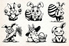 Easter Bunny SVG Bundle - CraftNest - Digital Crafting and Art
