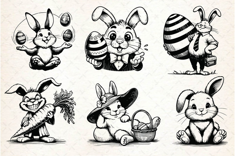 Easter Bunny SVG Bundle - CraftNest - Digital Crafting and Art