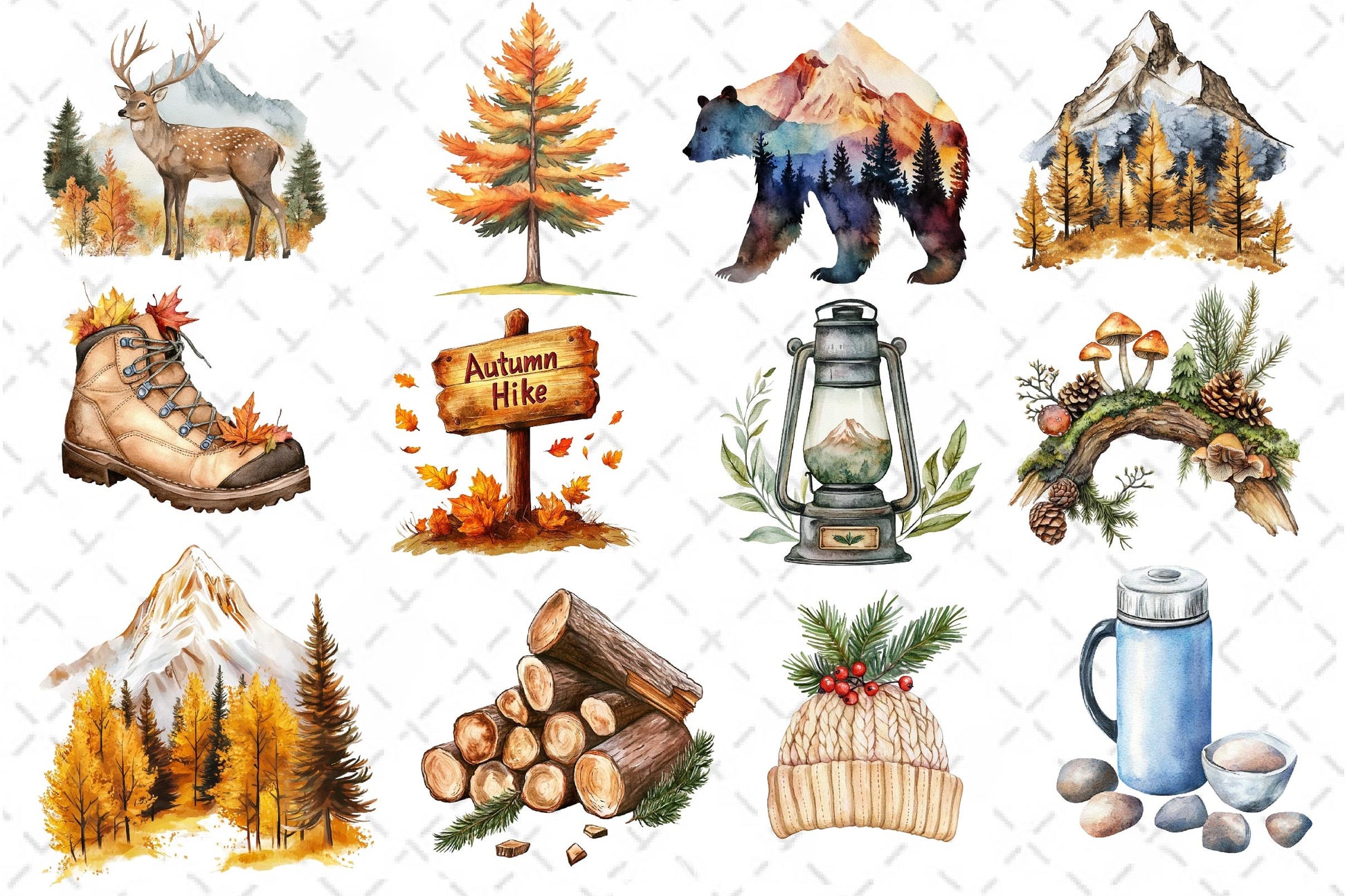 Alpine Autumn Clipart Bundle - CraftNest - Digital Crafting and Art