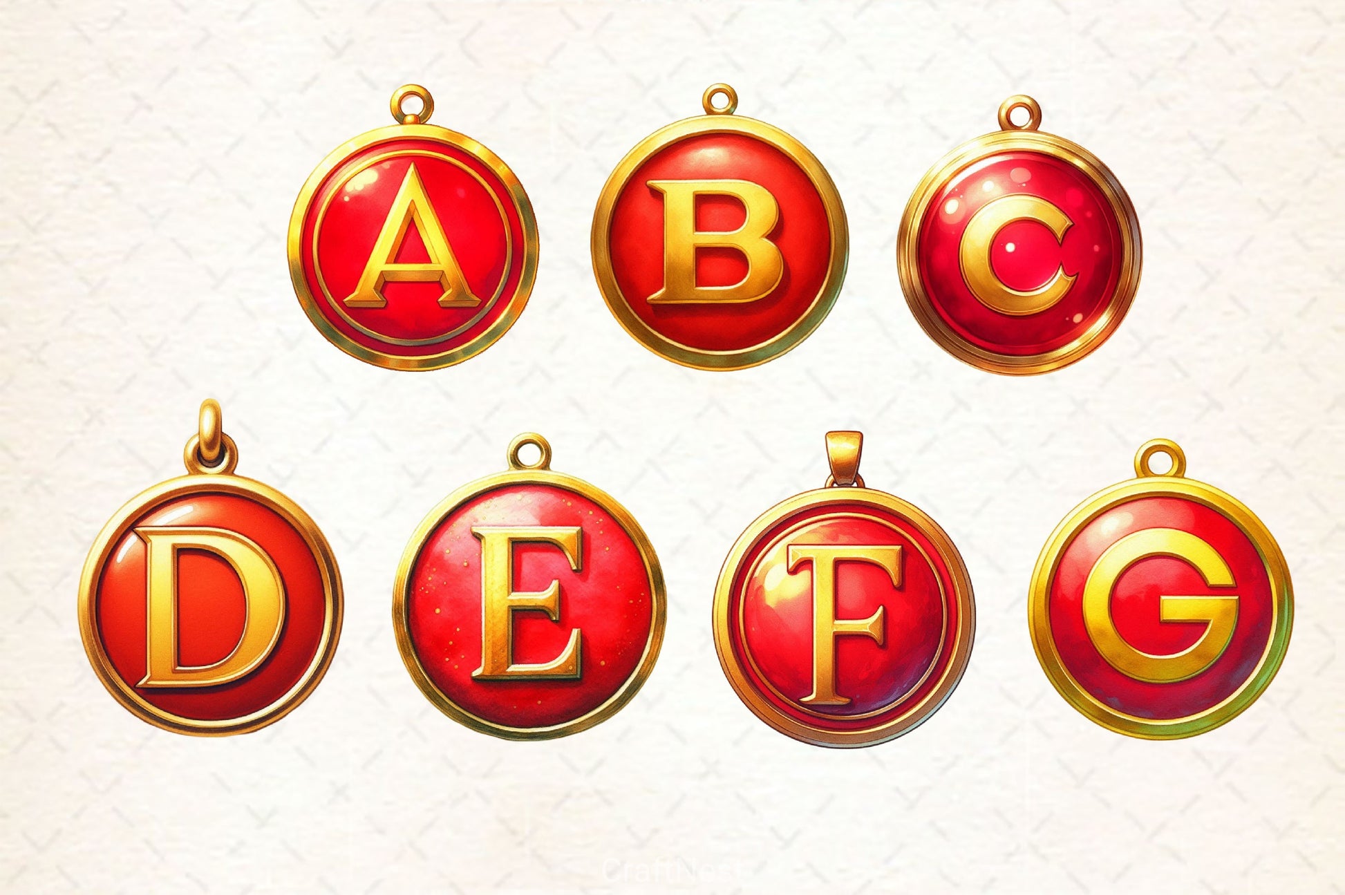 Christmas Ornaments Alphabet Clipart Bundle - CraftNest - Digital Crafting and Art