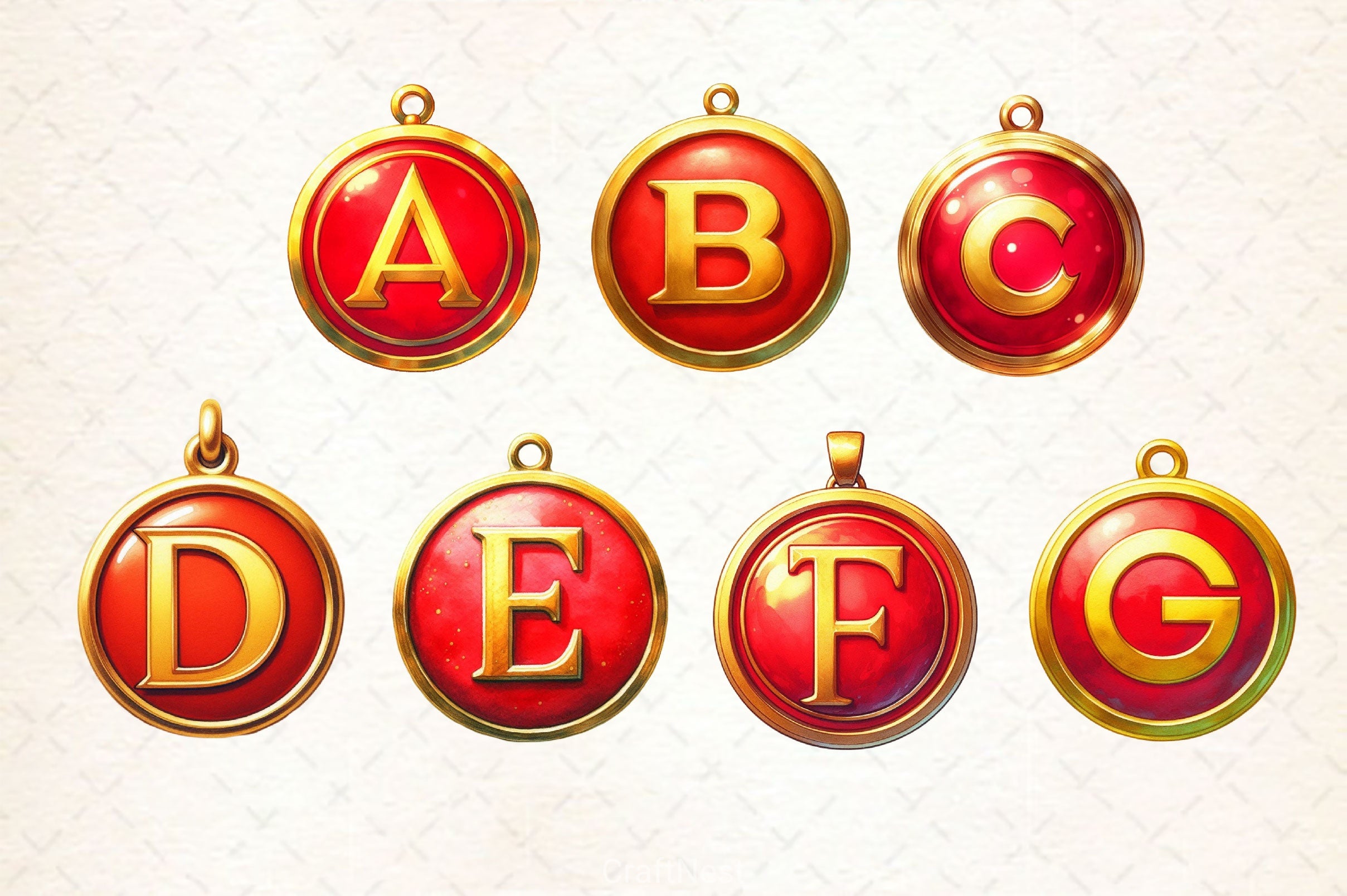 Christmas Ornaments Alphabet Clipart Bundle - CraftNest - Digital Crafting and Art