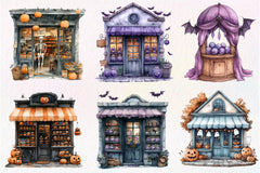 Halloween Storefront Clipart Bundle 1 - CraftNest - Digital Crafting and Art
