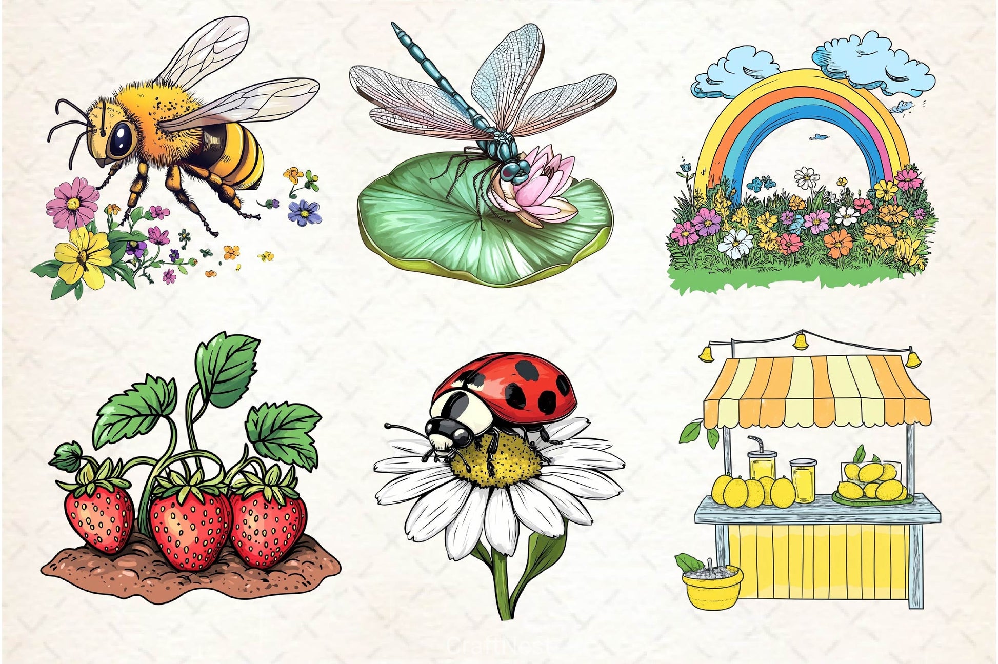 Spring Summer Collection Clipart Bundle 2 - CraftNest - Digital Crafting and Art