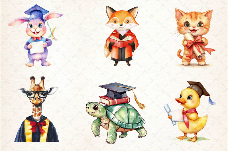 Cute Graduation Clipart Bundle - CraftNest - Digital Crafting and Art
