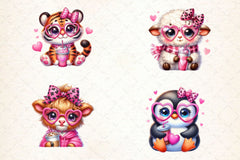 Animals Valentine Coffee Clipart Bundle 5 - CraftNest - Digital Crafting and Art