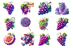 Grape Clipart Bundle 4 - CraftNest - Digital Crafting and Art