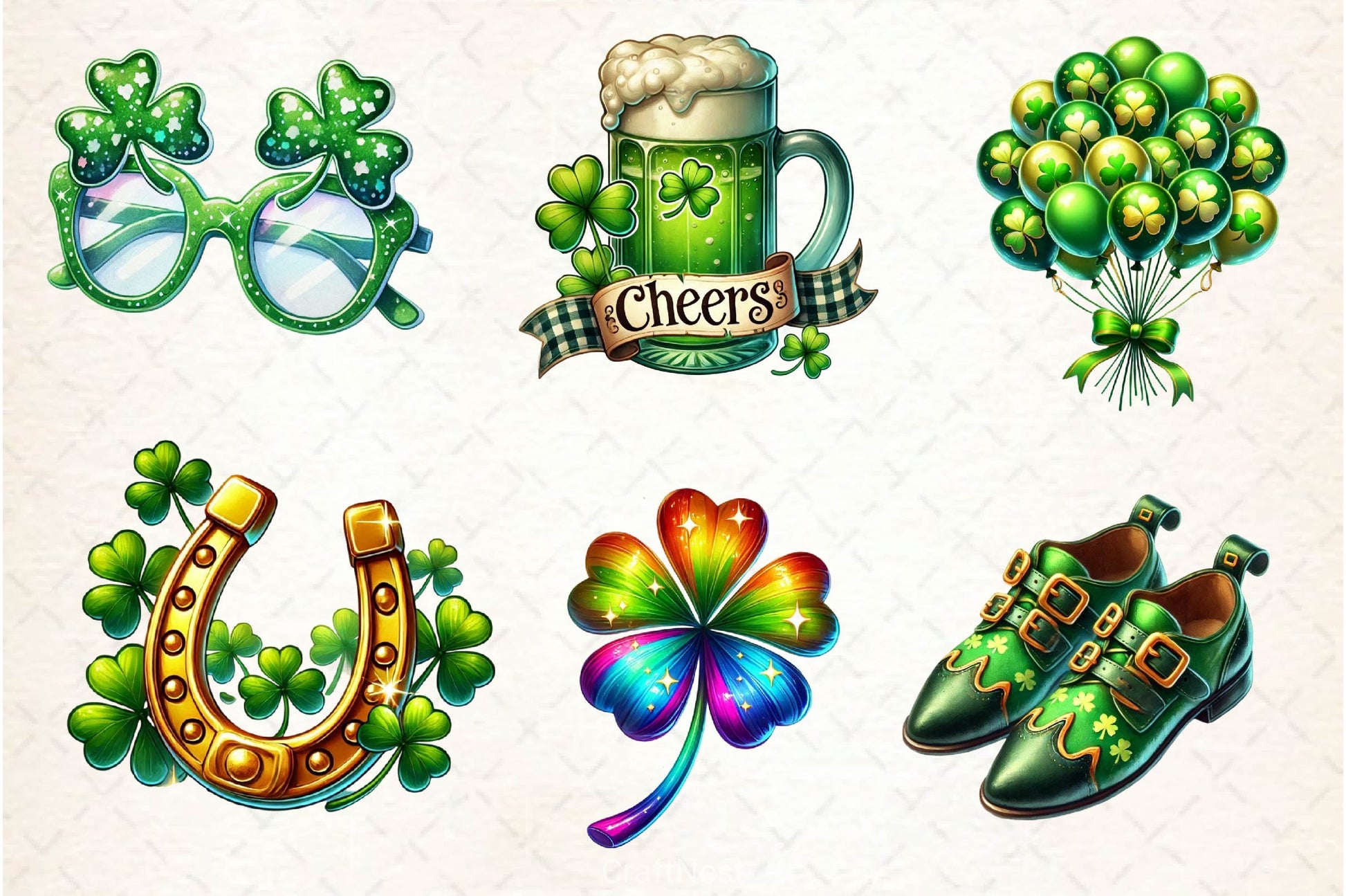 St Patricks Day Clipart Bundle 9 - CraftNest - Digital Crafting and Art