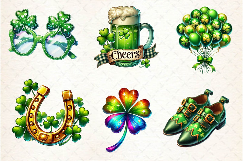 St Patricks Day Clipart Bundle 9 - CraftNest - Digital Crafting and Art
