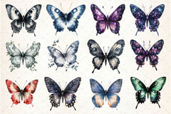 Gothic Spring Butterfly Clipart Bundle 2 - CraftNest - Digital Crafting and Art