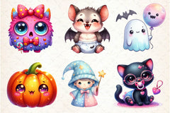 Kawaii Baby Halloween Clipart Bundle - CraftNest - Digital Crafting and Art