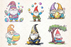 Easter Gnome Clipart Bundle 10 - CraftNest - Digital Crafting and Art