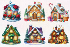 Christmas House Clipart Bundle 2 - CraftNest - Digital Crafting and Art