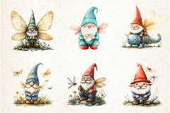 Dragonfly Gnome Clipart Bundle - CraftNest - Digital Crafting and Art