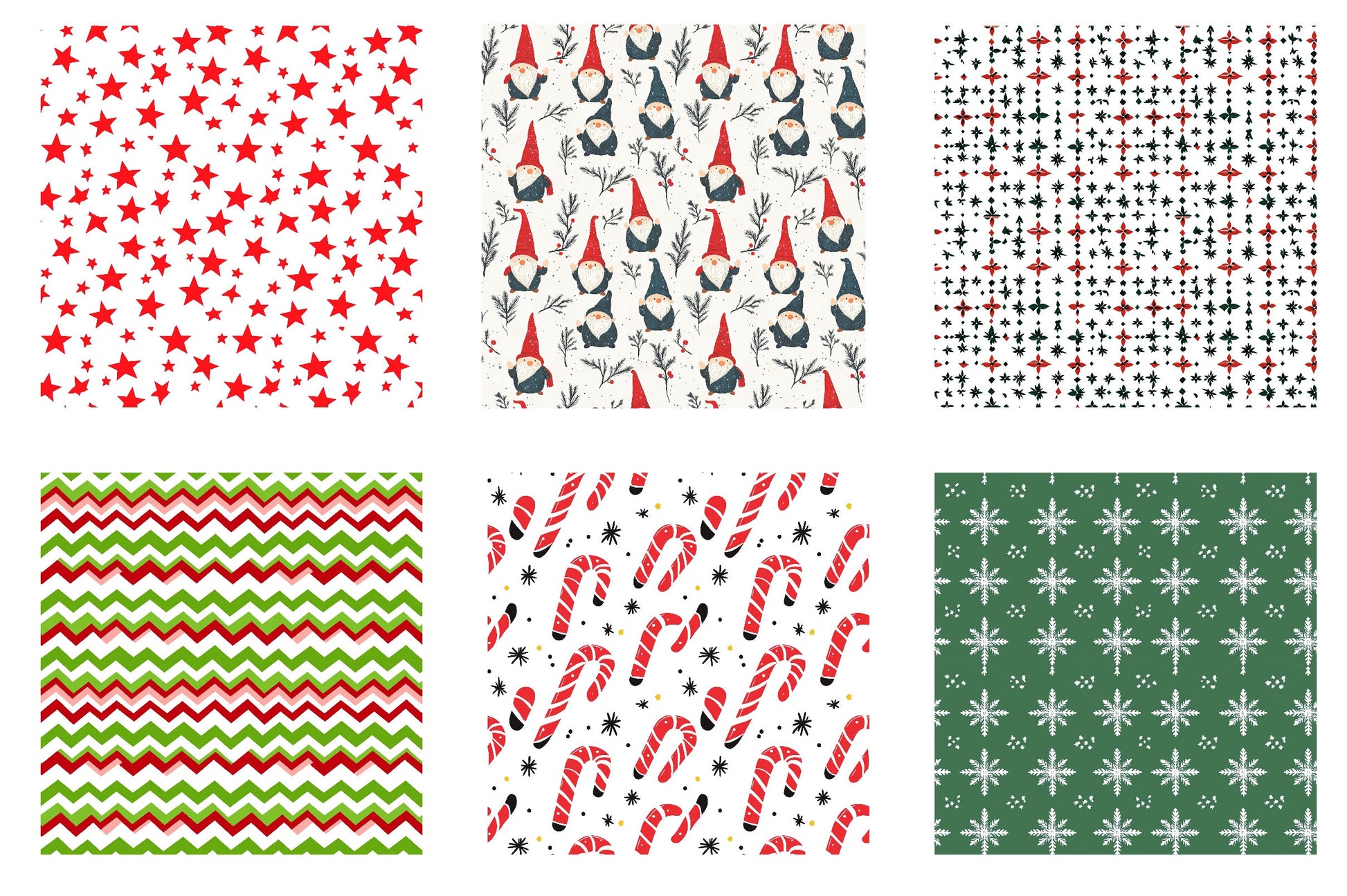 Merry Christmas Digital Papers Clipart Bundle - CraftNest - Digital Crafting and Art