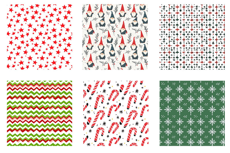 Merry Christmas Digital Papers Clipart Bundle - CraftNest - Digital Crafting and Art
