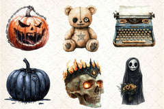 Dark Halloween Clipart Bundle 5 - CraftNest - Digital Crafting and Art