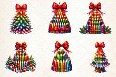 Christmas Pencil Tower Clipart Bundle - CraftNest - Digital Crafting and Art