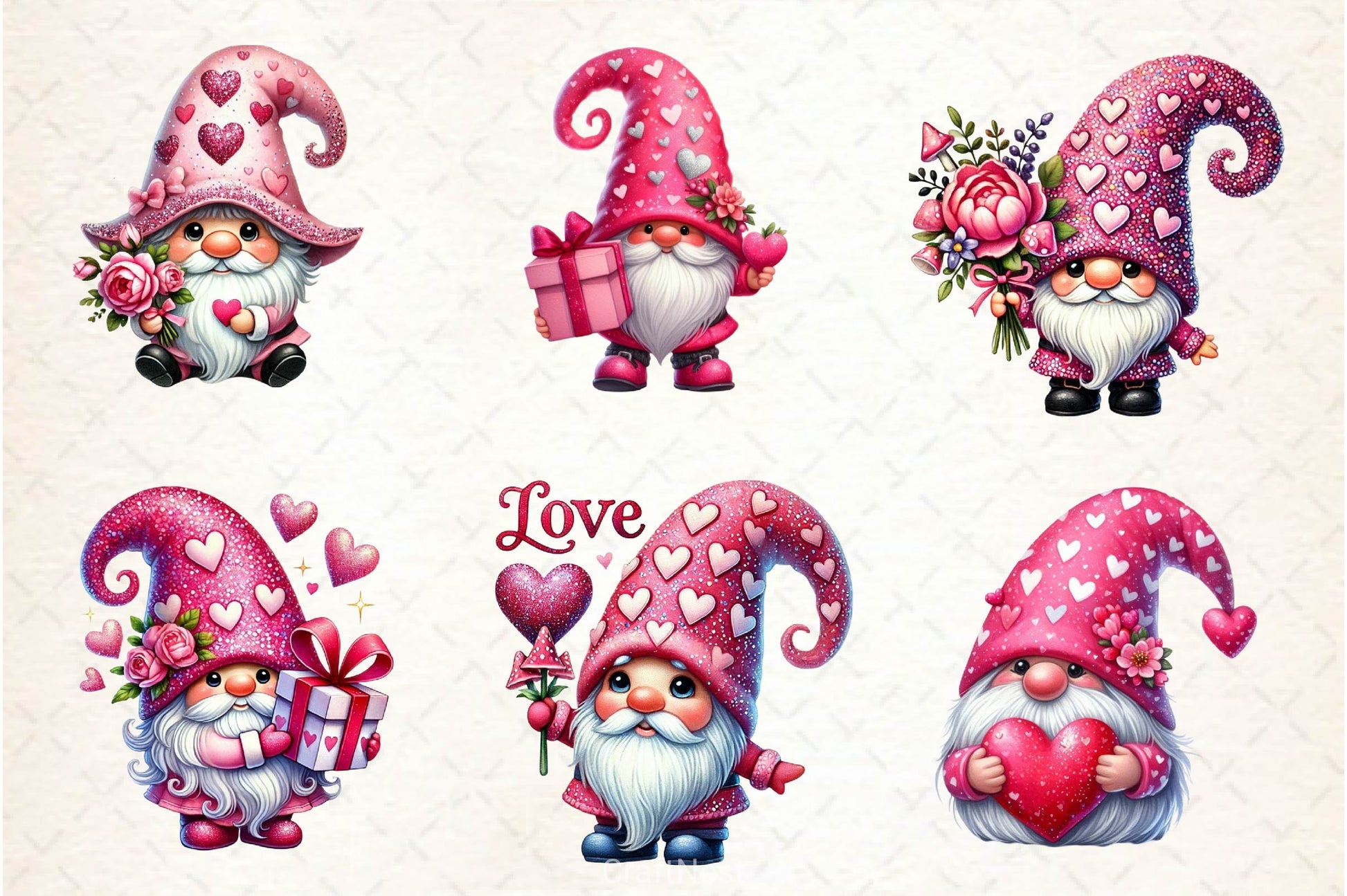 Valentine Gnome Clipart Bundle 5 - CraftNest - Digital Crafting and Art