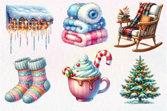 Cozy Winter Wonderland Collection Clipart Bundle - CraftNest - Digital Crafting and Art