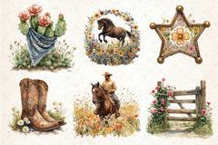 Western Spring Clipart Bundle 5 - CraftNest - Digital Crafting and Art