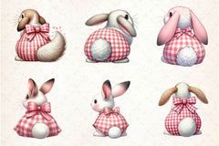 Cute Bunny Butt Clipart Bundle - CraftNest - Digital Crafting and Art