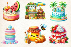 Summer Baking Clipart Bundle - CraftNest - Digital Crafting and Art
