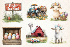 Easter Farm Clipart Bundle 6 - CraftNest - Digital Crafting and Art