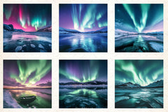 Northern Lights Digital Papers - CraftNest - Digital Crafting and Art