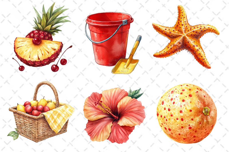 Summer Clipart Bundle 11 - CraftNest - Digital Crafting and Art