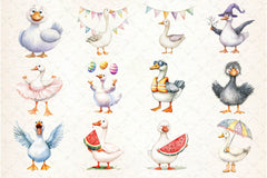 Silly Goose Clipart Bundle 5 - CraftNest - Digital Crafting and Art