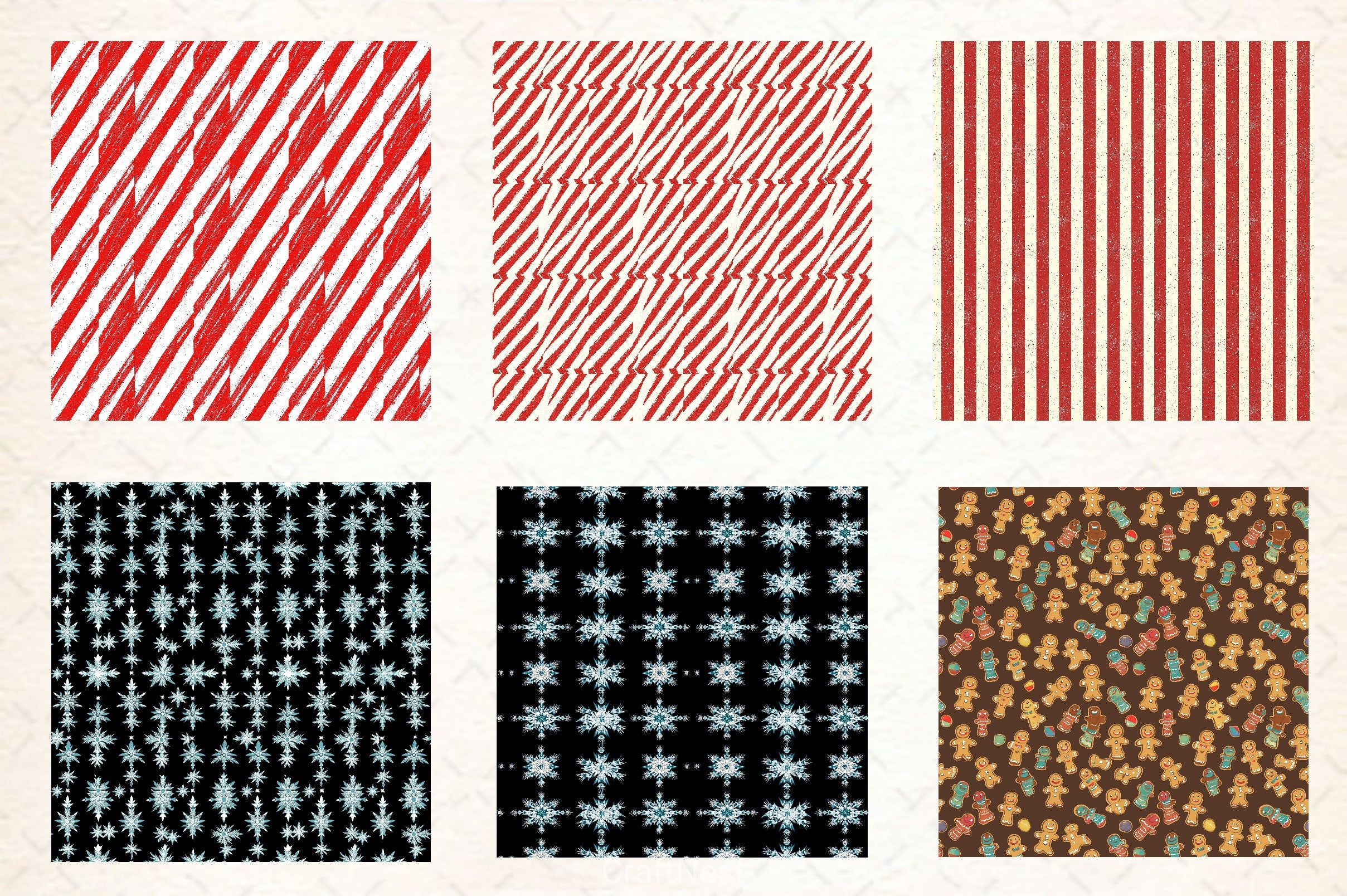 Christmas Digital Paper - CraftNest - Digital Crafting and Art