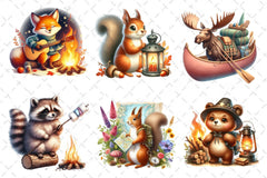 Camping Animals Clipart Bundle 2 - CraftNest - Digital Crafting and Art