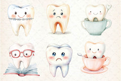 Dentist Tooth Clipart Bundle 4 - CraftNest - Digital Crafting and Art