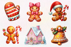 Christmas Gingerbread Clipart Bundle 3 - CraftNest - Digital Crafting and Art