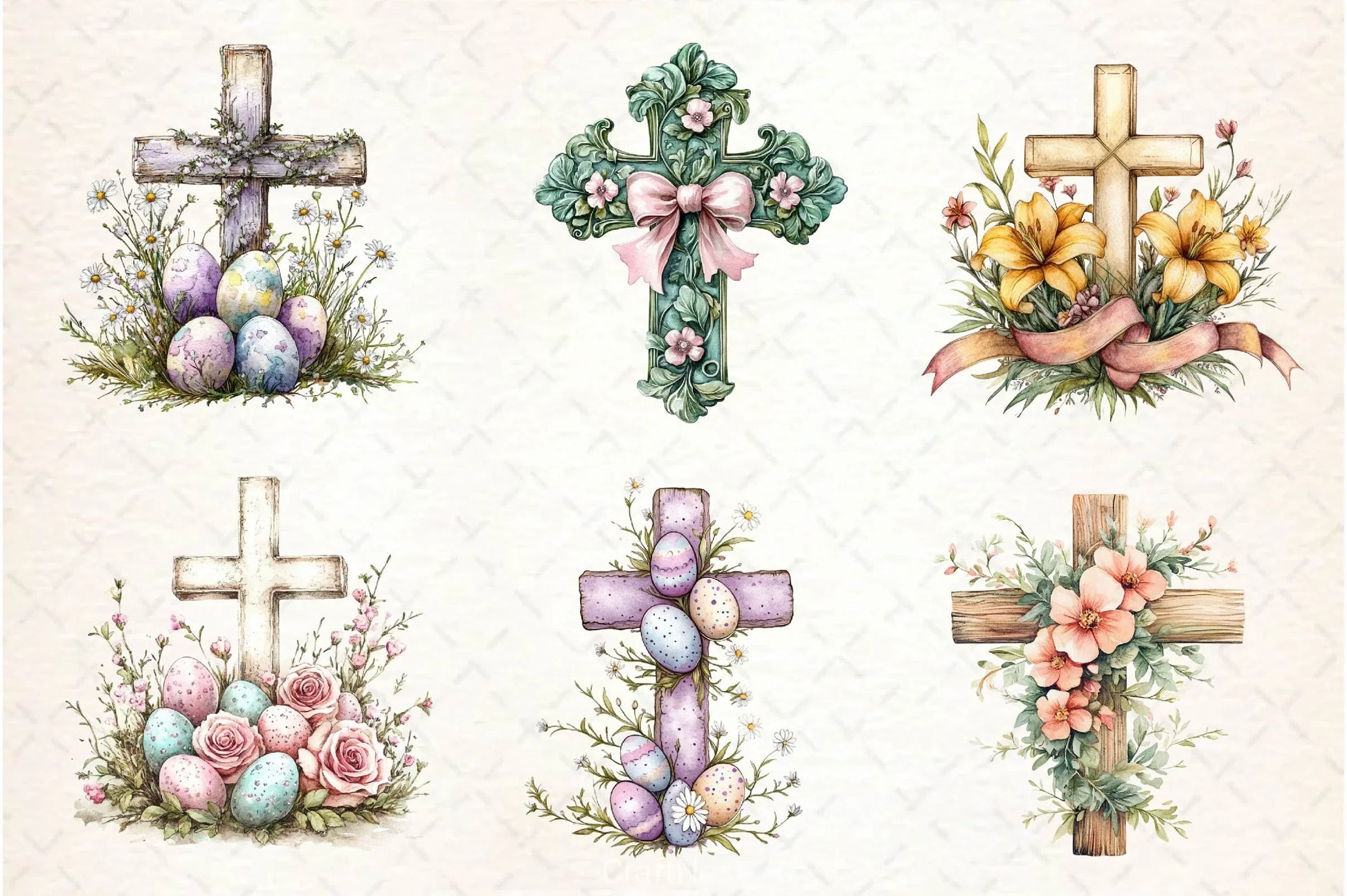 Easter Crosses Clipart Bundle - CraftNest - Digital Crafting and Art