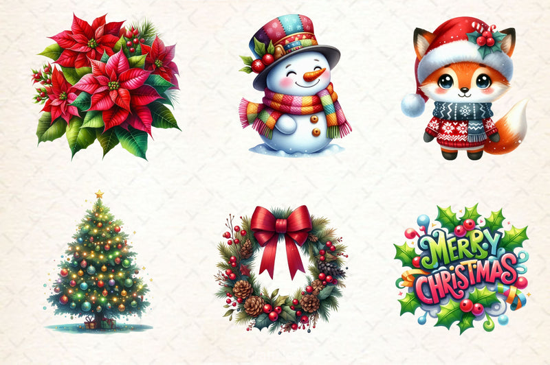 Adorable Christmas Clipart Bundle - CraftNest - Digital Crafting and Art
