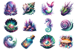 The Magical Ocean Clipart Bundle 2 - CraftNest - Digital Crafting and Art