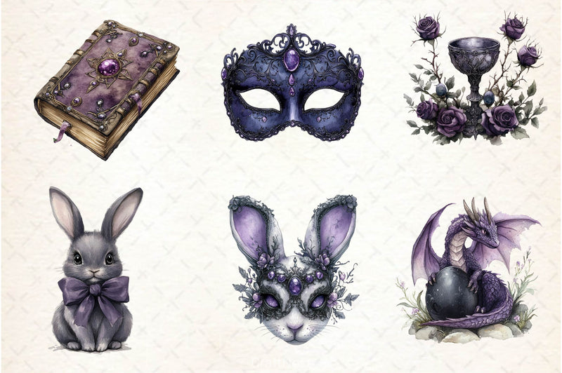 Gothic Easter Clipart Bundle 4 - CraftNest - Digital Crafting and Art