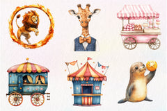 Circus Clipart Bundle - CraftNest - Digital Crafting and Art