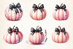 Pink Pumpkin Clipart Bundle 1 - CraftNest - Digital Crafting and Art