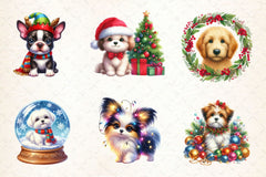 Christmas Dog Clipart Bundle 4 - CraftNest - Digital Crafting and Art