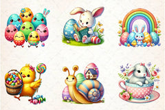 Kawaii Easter Day Clipart Bundle 2 - CraftNest - Digital Crafting and Art