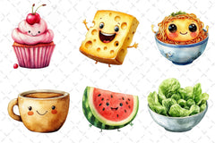 Food Character Clipart Bundle - CraftNest - Digital Crafting and Art